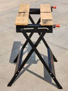 lot 47 image: Folding Black & Decker Portable Workmate Table