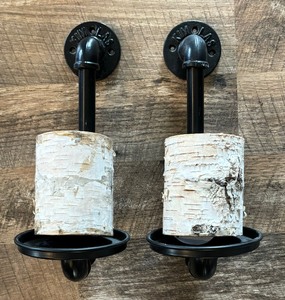 lot 230 image: Two Inspirational Wall Plaques and Candle Holders