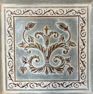lot 273 image: Distressed Decorative Metal Panel