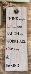 lot 258 image: Positive Home Decor Signs