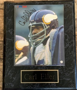 lot 261 image: Certified and Signed Photograph of Carl Eller with Certificate