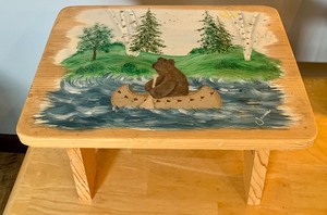 lot 191 image: Home Decor Collection Including a Hand-Painted Stool and More