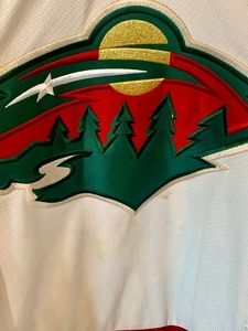 lot 194 image: Vintage Minnesota Wild Hockey Jersey Gaborik Number 10, Size Large
