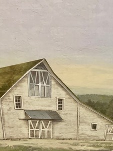 lot 176 image: Framed Canvas Print, Art Old Barn