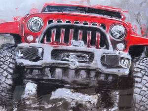 lot 71 image: Canvas Jeep Picture