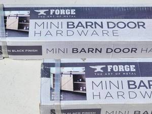 lot 99 image: (2) Boxes of Mini Barn Door Hardware