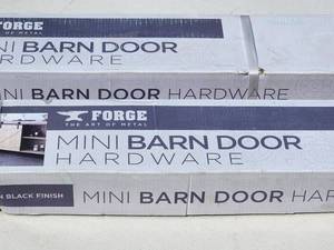 lot 94 image: (2) Boxes of Mini Barn Door Hardware