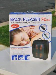 lot 170 image: NEW Back Pleaser Plus Shiatsu Message Cushion