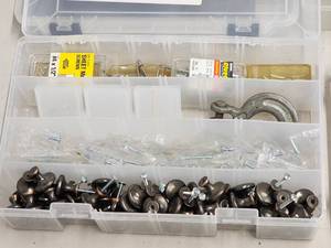 lot 114 image: Assorted Hardware Fastner Organizers with Contents
