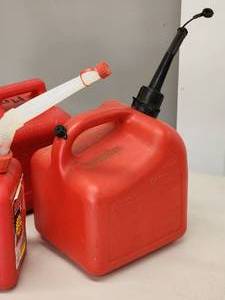 lot 130 image: (3) Assorted Sizes Gas Cans