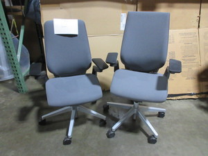 lot 306 image: STEELCASE GESTURE HIGH BACK CHAIRS