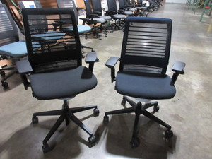 lot 312 image: STEELCASE THINK OFFICE CHAIRS