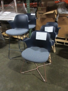 lot 341 image: STEELCASE NODE STOOLS AND CHAIRS