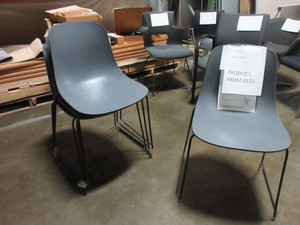 lot 344 image: SOURCE BLOW MOLD STACKING CHAIRS
