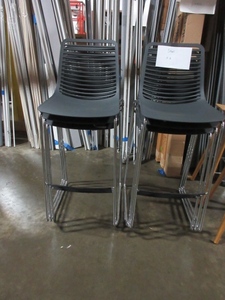 lot 349 image: MARCELO ZILIANI DESIGN SLED BASE BAR STOOLS