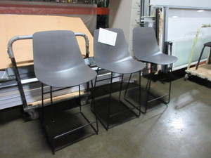 lot 359 image: BLU DOT COUNTER HEIGHT STOOLS