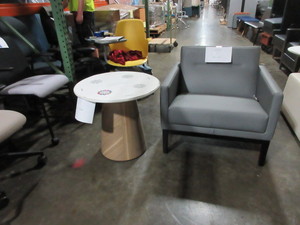 lot 363 image: STEELCASE COALESSE CHAIR AND PAPER TABLE