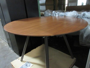 lot 382 image: STEELCASE COALESSE STANDING HEIGHT TABLE