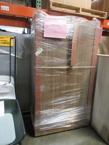 lot 393 image: STEELCASE 2 DOOR STORAGE CABINET - NEW