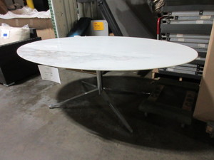 lot 407 image: KNOLL GRANITE TOP CONFERENCE TABLE
