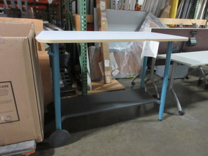 lot 408 image: STEELCASE CONTEMPORARY WORKTABLE