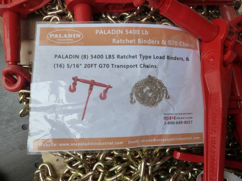 lot 46 image: Paladin Chains & Ratchet Binders 516