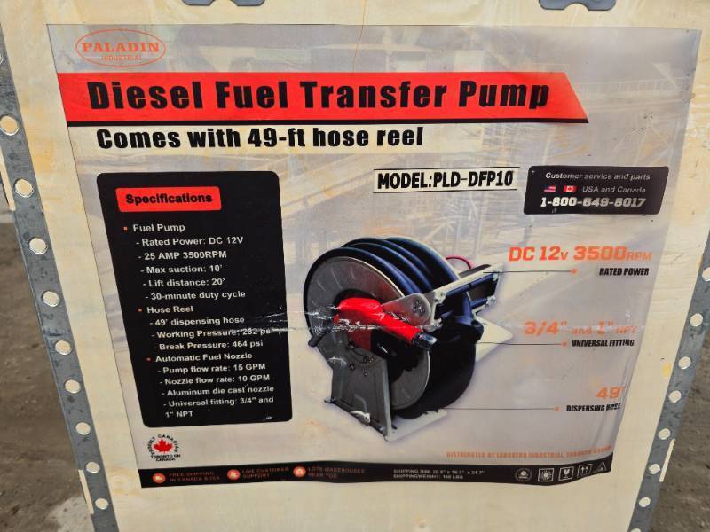 lot 32 image: Paladin Diesel Fuel Transfer Pump  Model PLD-DFP10