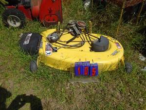 lot 105 image: John Deere 42 deck. Very good shape. As shown.