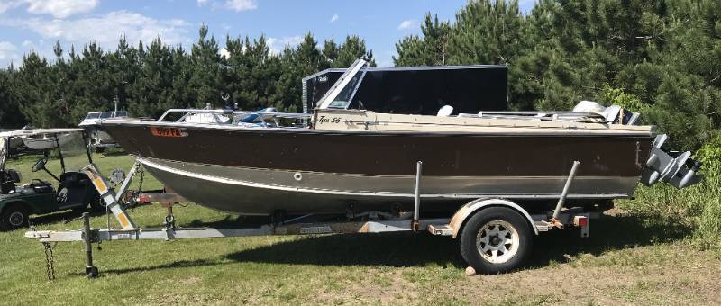 1984 Lund Tyee 18 Boat w Trailer