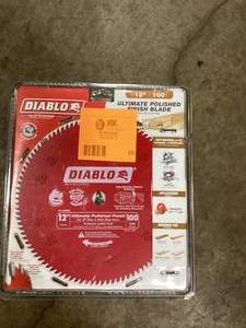 DIABLO 12in. x 100-Tooth Ultimate Polished Finish Saw Blade for Wood   Customer Returns See Pictures