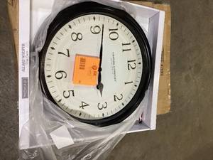 FirsTime & Co. 20 in. Round Avery Whisper Wall Clock Customer Returns See Pictures