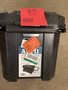 Anvil 24 in. Black Plastic Rolling Tool Box Customer Returns See Pictures
