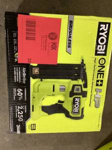 RYOBI ONE HP 18V 18-Gauge Brushless Cordless AirStrike Brad Nailer (Tool Only)   Customer Returns See Pictures
