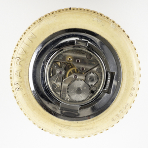 Mens MARVIN&nbsp Tan base metal Mechanical Tire Watch. Winds.