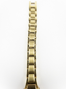 Ladys Seiko White dial gold tone base metal Quartz Analog watch. New Battery Installed.