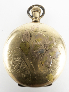 Waltham Open Face 34.7mm gold filled brass Mechanical Pocket Watch. Not Working.