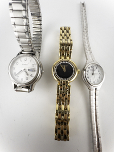 Ladys Group of 3  Caravelle, Seiko Quartz Analog Watches. Working &amp Not Working