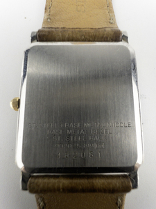 Seiko #9020-5399 stainless steel and base metal Quartz Analog watch. New Battery Installed.