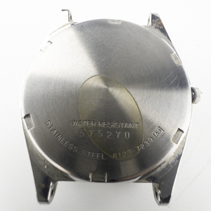 Mens Seiko #575270 White Dial stainless steel Quartz Analog watch. New Battery Installed.