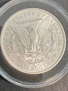 lot 03 image: 1891-S US MORGAN SILVER DOLLAR IN AIRTITE
