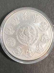 lot 07 image: 1 TROY OZ .999 FINE SILVER 2016 MEXICAN PLATA PURA IN AIRTITE
