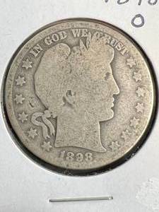 lot 14 image: 1898-O US BARBER HALF DOLLAR