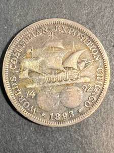 lot 41 image: 1893 US COLOMBIAN EXPO HALF DOLLAR