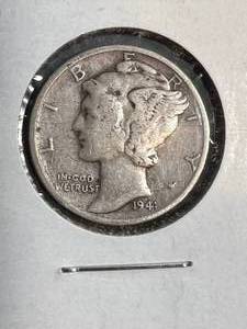 lot 47 image: 1941 US MERCURY DIME