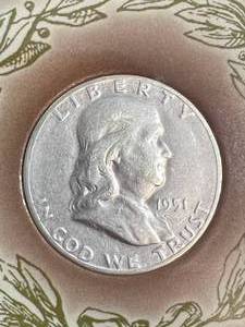 lot 79 image: SAN FRANCISCO MINT RARE SILVER FRANKLIN HALF DOLLAR