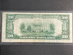 lot 91 image: 1929 US $20 FEDERAL RESERVE BANK OF MINNEAPOLIS NOTE