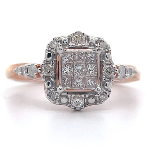 NEW 0.50 Carat Diamond Vintage-Style Ring in Rose Gold VIDEO