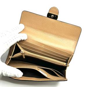 GUCCI Beige Interlocking G Leather Long Wallet - Authentic $999 Retail