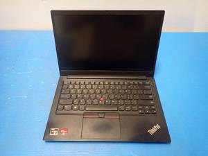 lot 29 image: Lenovo&nbspThinkPad E14 Gen 3 Laptop &nbspAdvanced Micro Devices, Inc. RYZEN 5 5500U 2.1 Ghz  8GB DDR4 RAM  256GB SSD  14.0 screen with 1920 x 1080 HD Resolution  NO BATTERY  NO OS  Unit has major wear, crack in keyboard