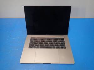 lot 36 image: Apple&nbspMacBookPro14,3 A1707 MPTR2LLA  INTEL(R) CORE(TM) I7-7700HQ CPU  2.80GHZ  16GB LPDDR3 SDRAM  251GB SSD  15 screen with 3360 x 2100 Resolution  Includes IOS and Charger 